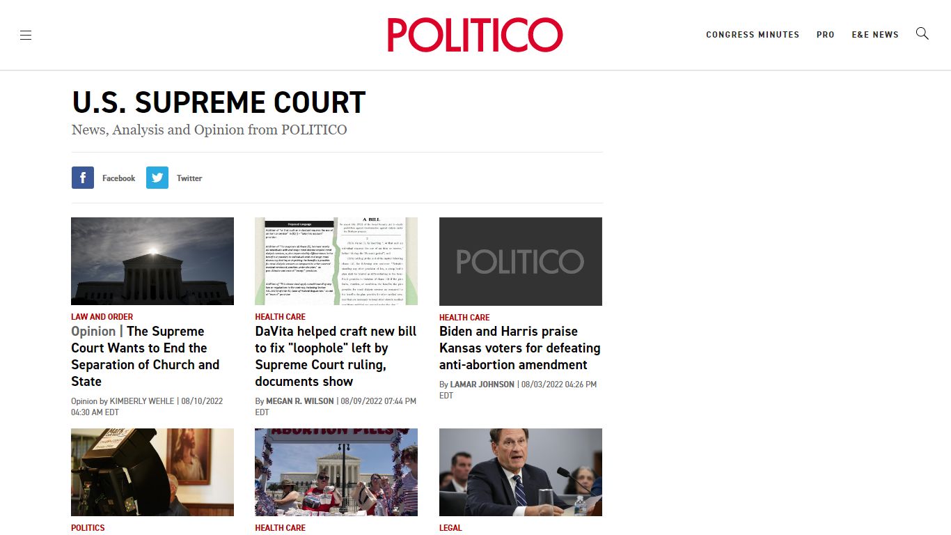 U.S. Supreme Court - POLITICO
